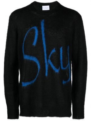 Пуловер с принт с кръгло деколте Blue Sky Inn