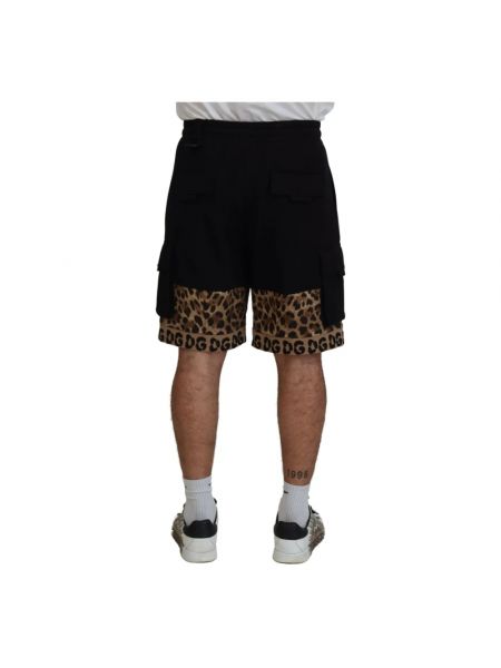 Pantalones cortos con estampado leopardo Dolce & Gabbana