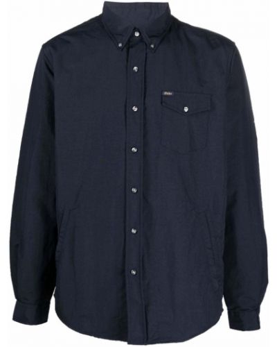 Пухена риза с кръгло деколте Polo Ralph Lauren синьо