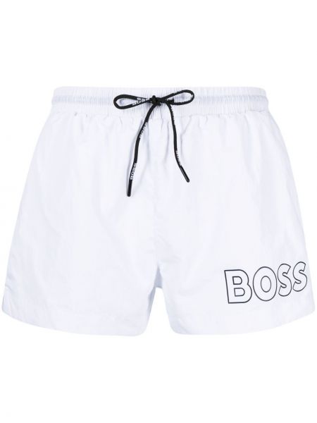 Trykt shorts Boss hvit