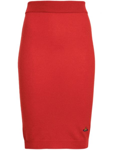 Strikket pencil skirt Vivienne Westwood rød