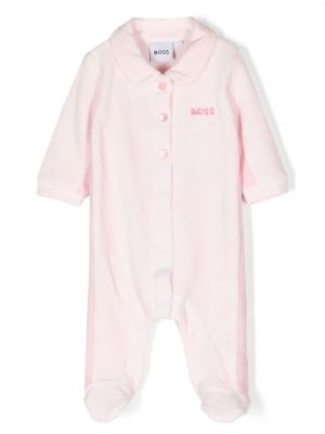 Pigiama ricamata Boss Kidswear rosa