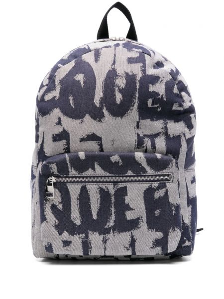 Rucksack mit print Alexander Mcqueen