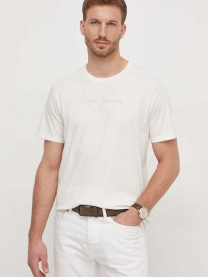 Bavlněné tričko s potiskem Pepe Jeans