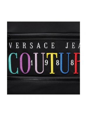 Bolsa de nailon Versace Jeans Couture negro
