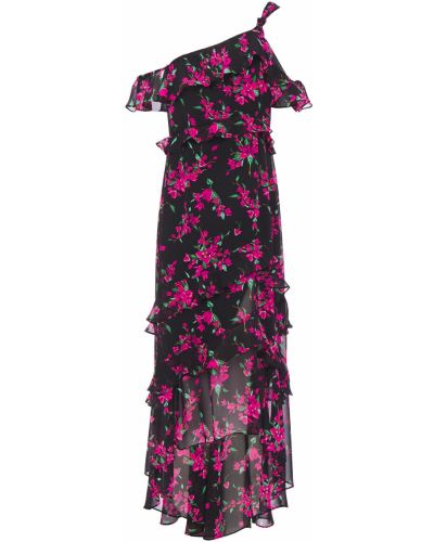 Sukienka midi z szyfonu z printem Rachel Zoe, сzarny