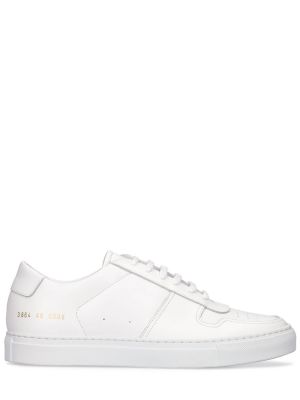 Top di pelle Common Projects bianco