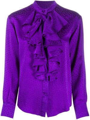 Camisa con lunares Ami Paris violeta
