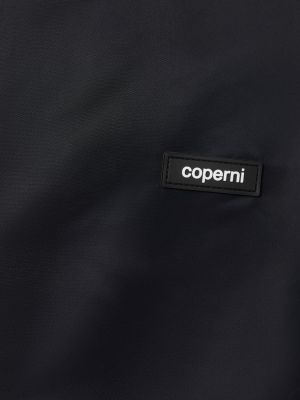 Nylonowa kurtka na zamek Coperni czarna