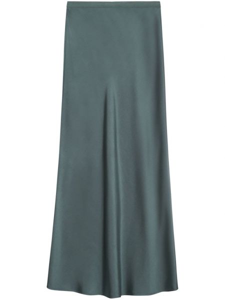 Μεταξωτή σατέν φούστα Anine Bing πράσινο