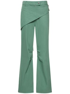 Spodnie bawełniane Cannari Concept zielone