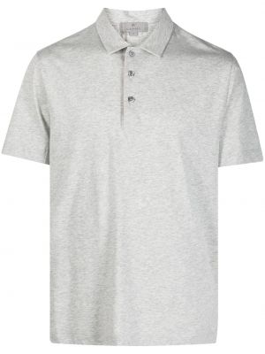Einfarbige t-shirt aus baumwoll Canali grau