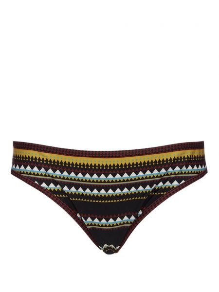 Bikini cu imagine cu imprimeu geometric La Doublej negru