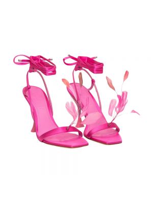 Sandalias con tacón de tacón alto 3juin rosa