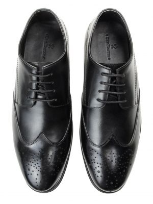 Ниски обувки с връзки Dreimaster Klassik черно