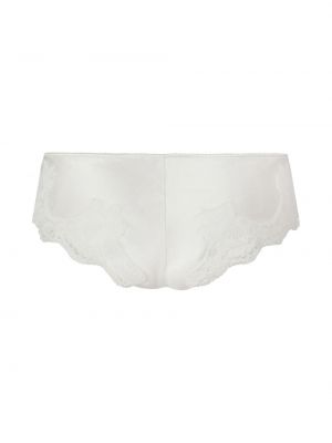 Pantalon culotte à fleurs en dentelle Dolce & Gabbana blanc