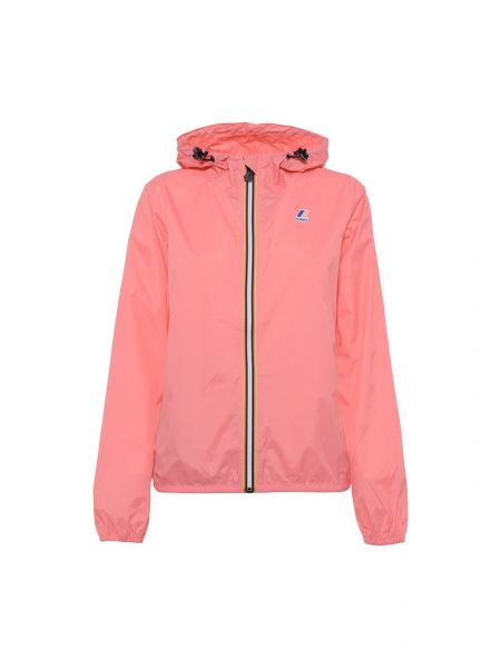 Демисезонная куртка K-way розовая