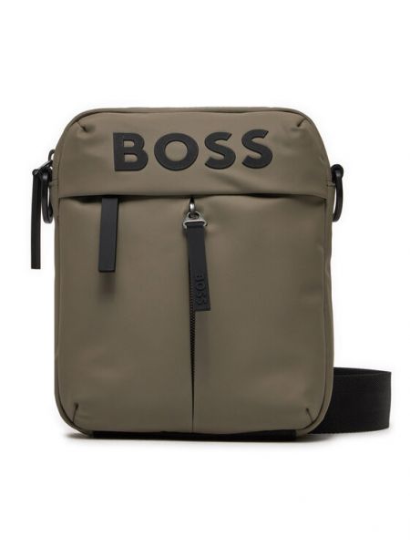 Geantă crossbody cu fermoar Boss verde