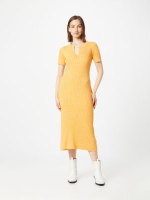 Pletené pletené šaty Blanche oranžová