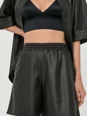 Панталон с висока талия Karl Lagerfeld черно