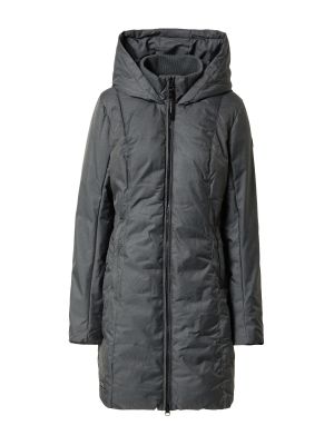 Priliehavý zimný kabát na zips s kapucňou Ragwear - čierna