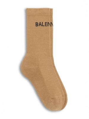 Bavlnené ponožky Balenciaga hnedá
