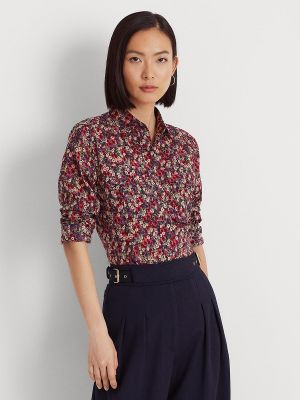 Camisa de algodón de flores Lauren Ralph Lauren