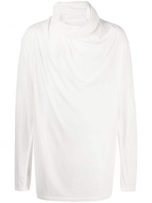 Прозрачен пуловер Julius бяло