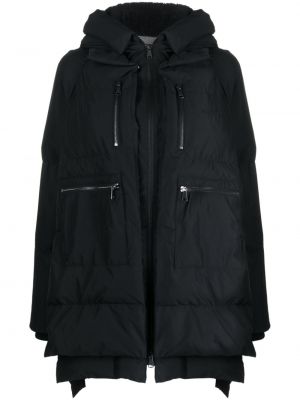 Kabát s kapucí Semicouture černý