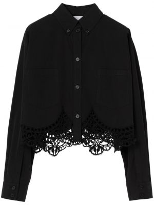 Bavlnená košeľa Burberry čierna