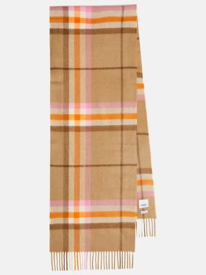 Sjekket kashmir skjerf Burberry beige