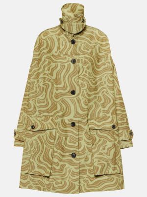 Krátký kabát s potiskem Dries Van Noten žlutý