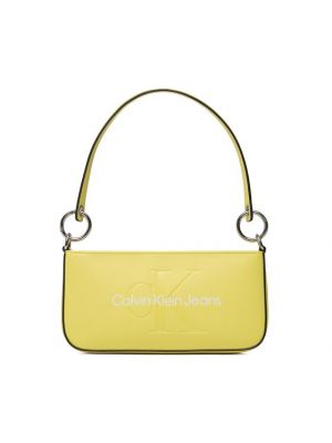 Чанта за ръка Calvin Klein Jeans жълто