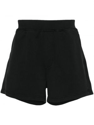 Shorts de sport à imprimé Dsquared2 noir