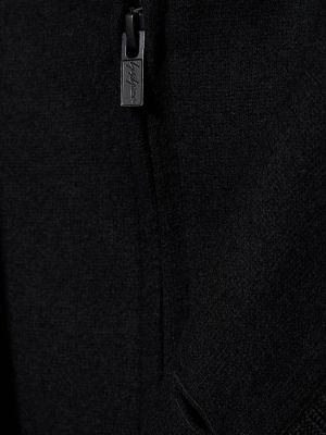 Gyapjú kabát Yohji Yamamoto fekete