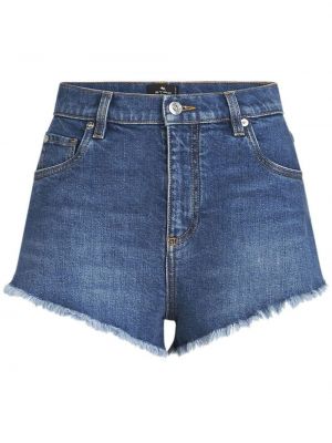 Shorts di jeans Etro blu