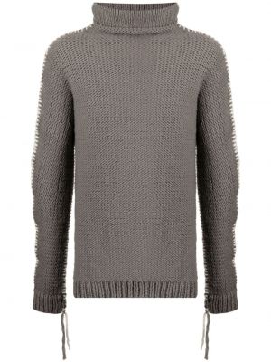 Пуловер от мерино вълна Boris Bidjan Saberi сиво