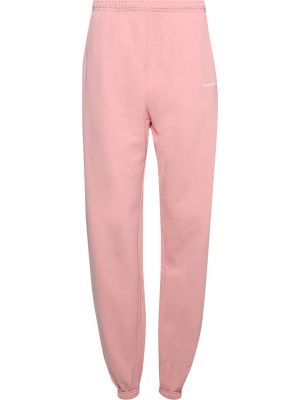 Спортивные штаны с вышивкой Sporty And Rich розовые