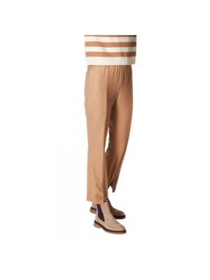 Pantalones de cachemir con estampado de cachemira Liviana Conti marrón