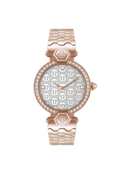 Armbanduhr aus roségold Philipp Plein pink