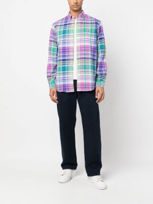 Svītrainas kokvilnas polo krekls ar izšuvumiem Polo Ralph Lauren