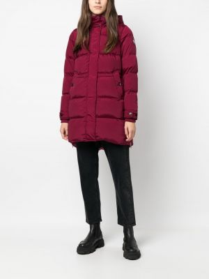 Kabát s kapucí Woolrich růžový