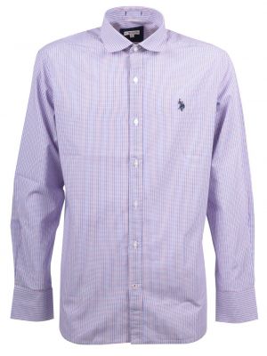 Рубашка на пуговицах U.s. Polo Assn. фиолетовая