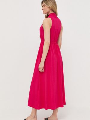 Dlouhé šaty Max Mara Leisure růžové