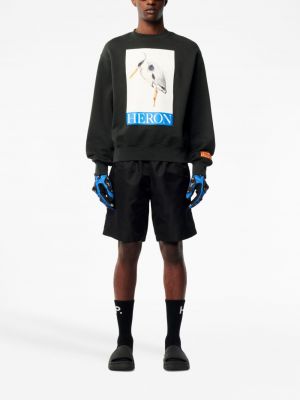 Sweatshirt mit rundhalsausschnitt mit print Heron Preston schwarz