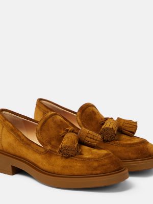 Seemisnahksed seemisnahksed loafer-kingad Gianvito Rossi pruun
