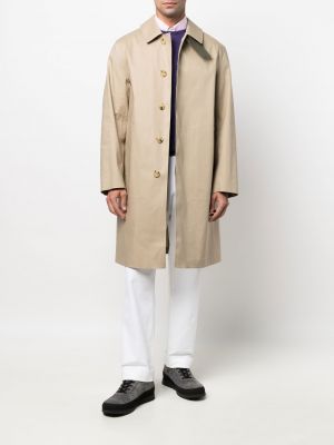 Karierter mantel aus baumwoll Mackintosh braun