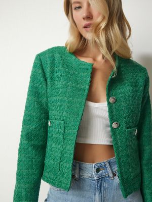 Tweed gombolt dzseki Happiness İstanbul zöld