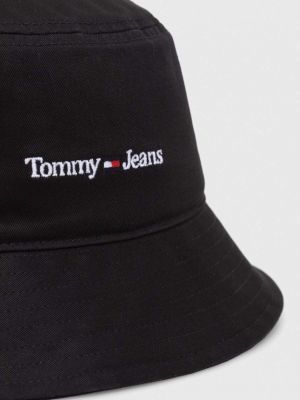 Kapelusz bawełniany Tommy Jeans czarny