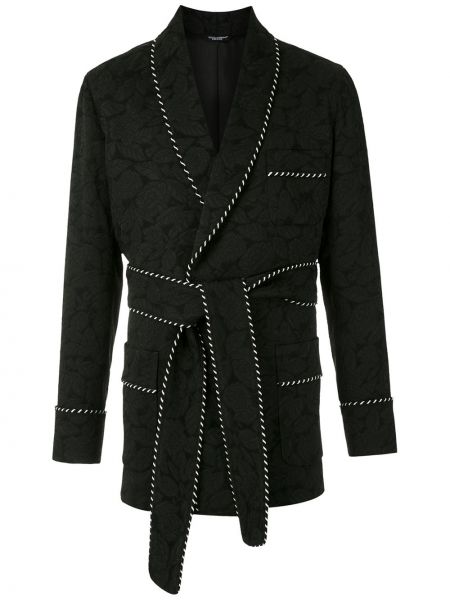 Chaqueta de tejido jacquard Dolce & Gabbana negro